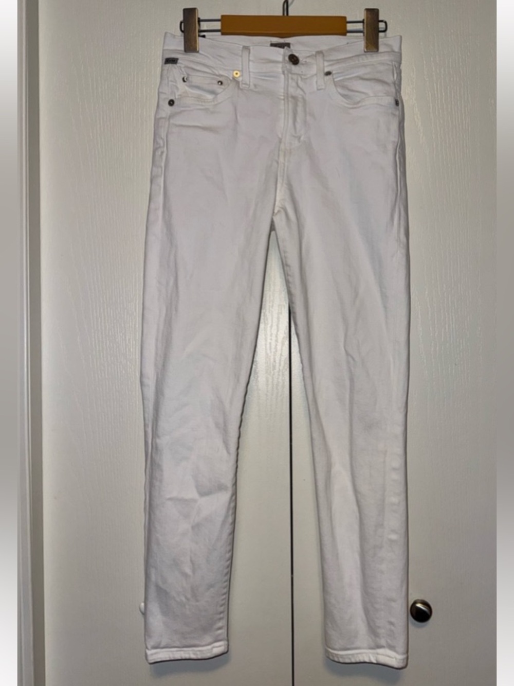 C of H White Women’s Slim Jeans - Clean Classic Style